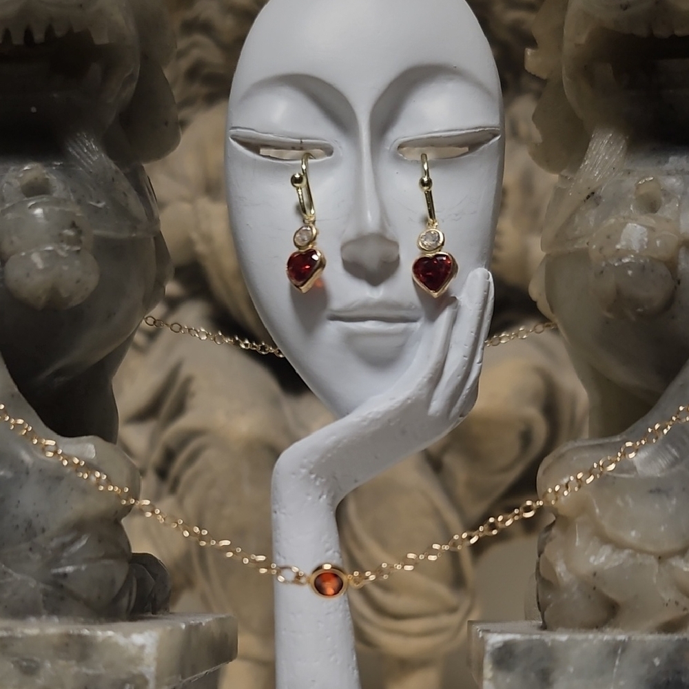 "I Love You"  Garnet Set